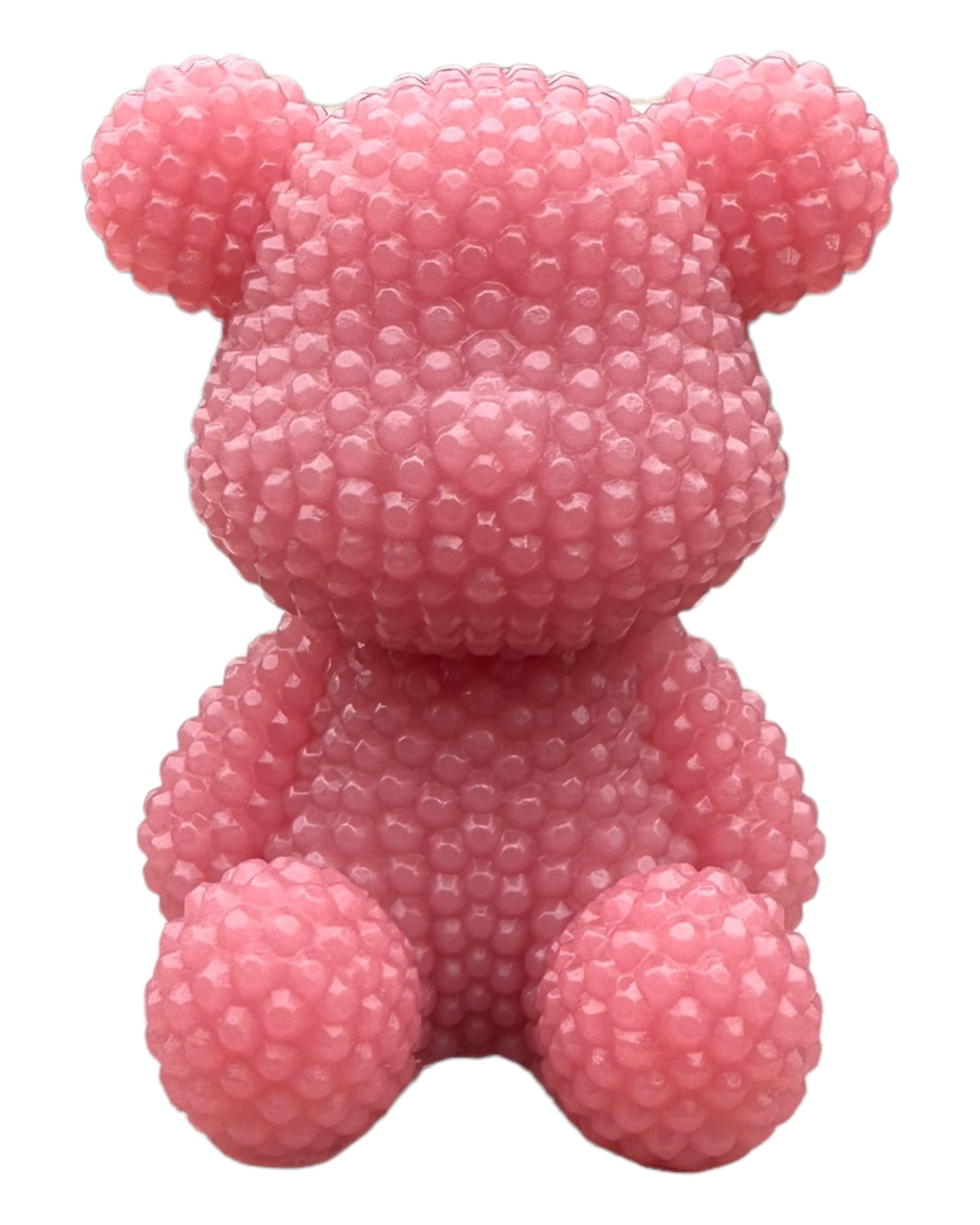 bubble teddy'z lolie'z résine epoxy rose poudré