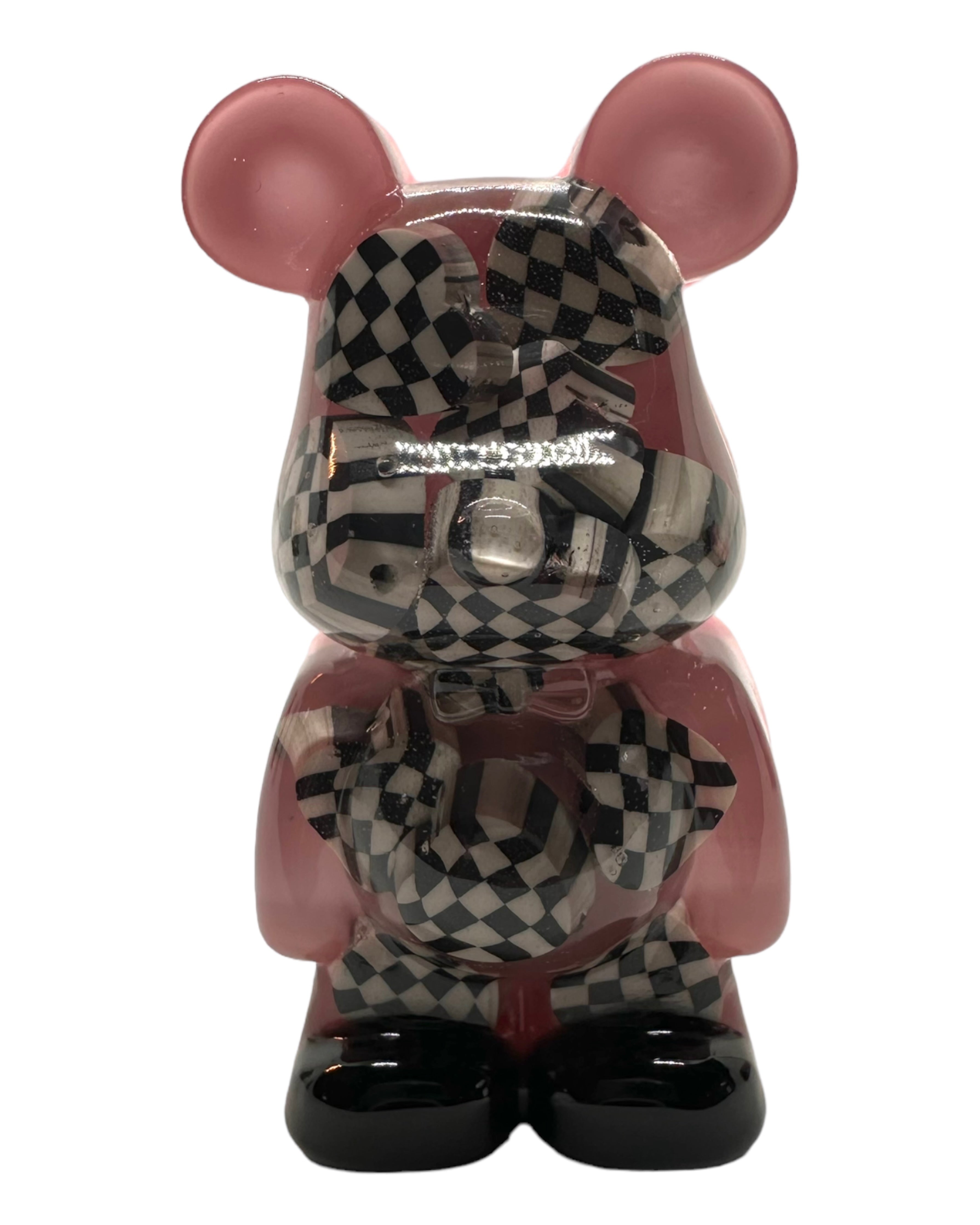 Magnet Small Teddy'z Lolie'z chessboard Coeur Damier