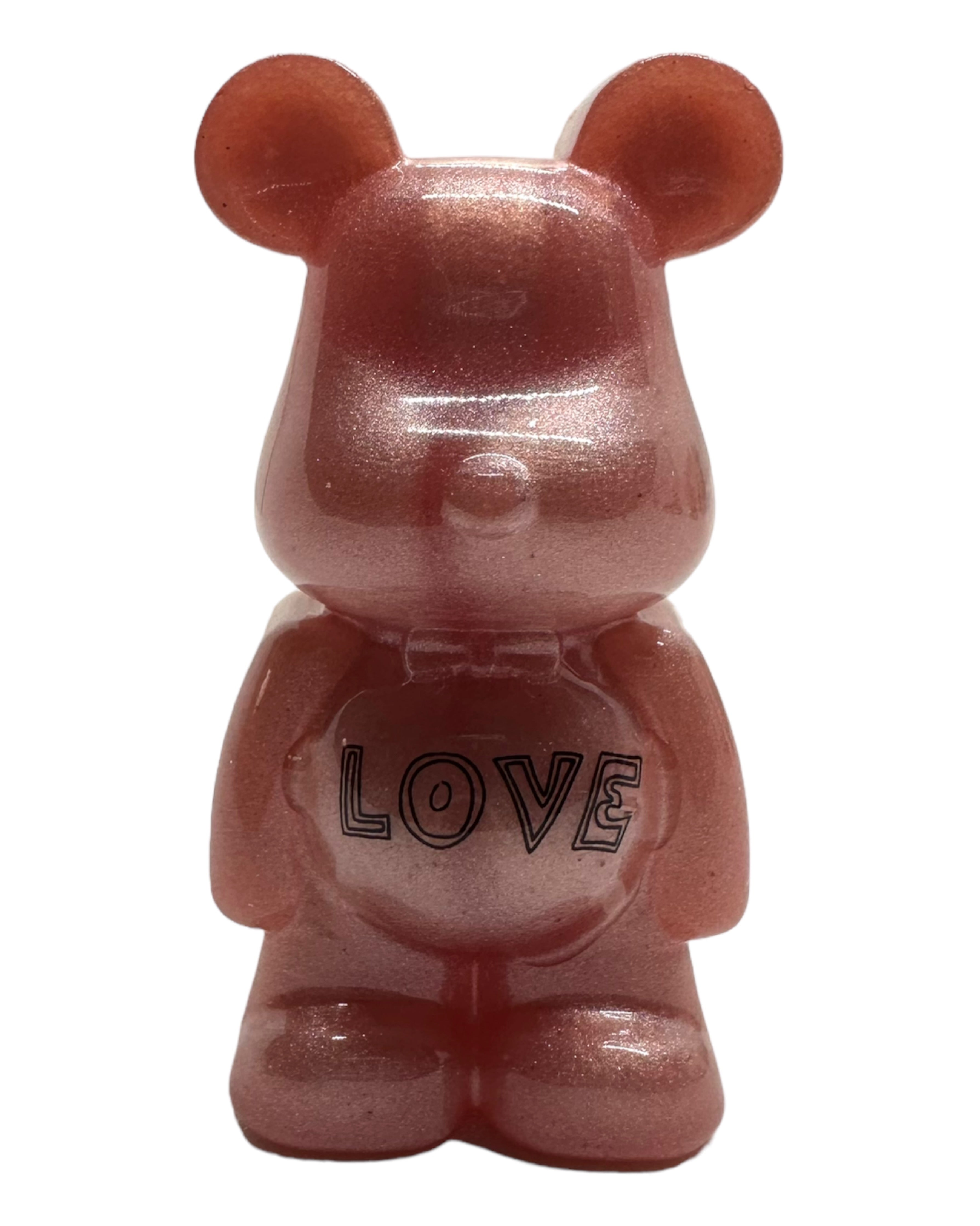 Small magnet teddy'z Lolie'z pink gold & love